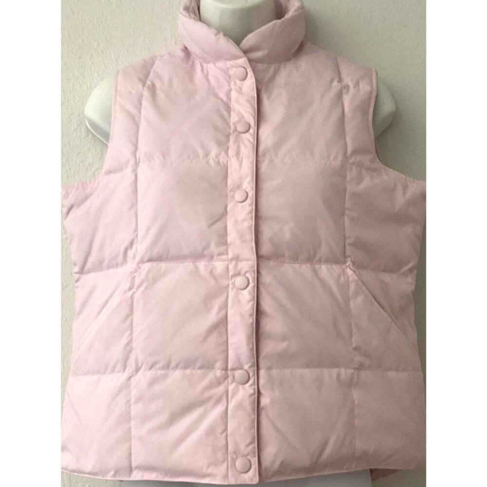 Lands' End Women's XS/P (2-4) Pink Quilted Down Puffer Vest - Like New